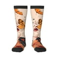 thumbnail image 1 of Hirioo Butterfly Floral Elegance for Adult Stockings Breathable Sock Non-Pilling,Contrasting Color Design, 1 of 6