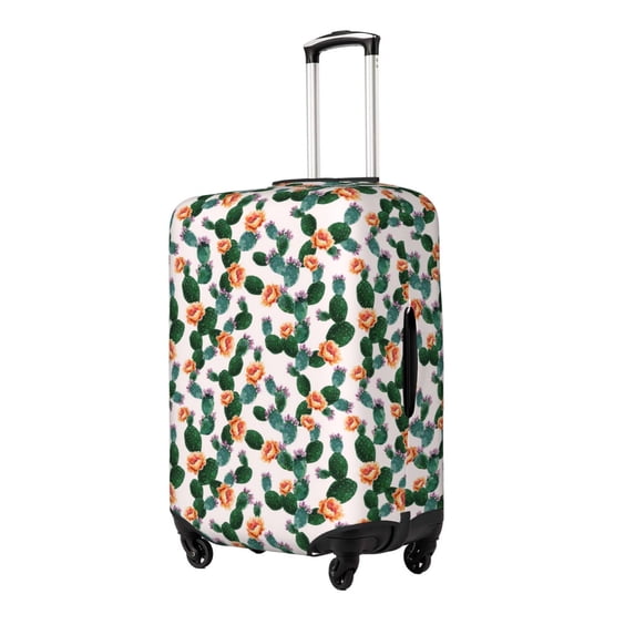 Hirioo Cactuses for Elasticity Suitcase Cover (No luggage Included) Durable Luggage Protector Fits 18-32 Inch Luggage-Large