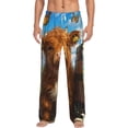 thumbnail image 1 of Hirioo Calf Butterflies Lilies A for Women's PJ Pajama Pants Sleep Pants Women's Home Trousers with Pockets,S-3XL-XX-Large, 1 of 6