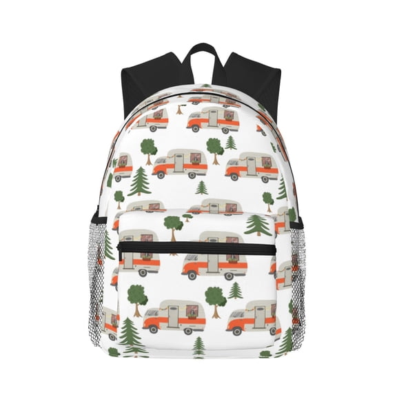 Hirioo Camp Van for Casual Backpack College Backpack Laptop Backpack for Women and Men College Workplace Travel