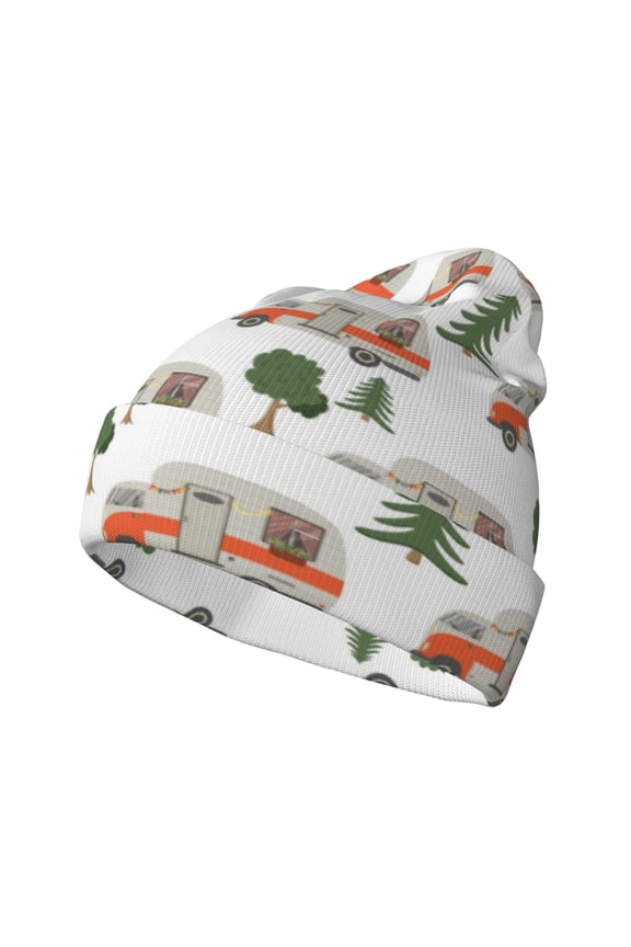 Camp Van for Men's Knit Cuffed Beanie for Outdoor Activities Unisex