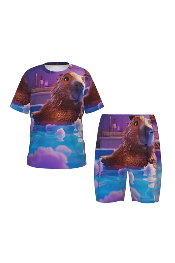 Capybara Bathtub Fun Hirioo-Medium