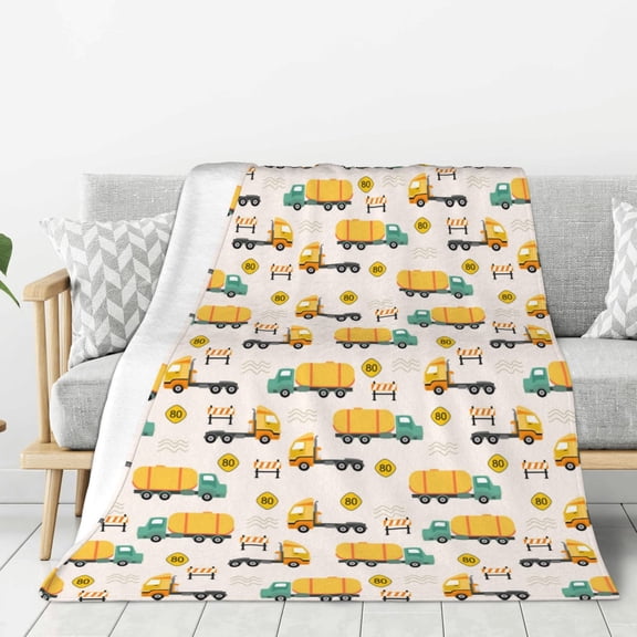 Hirioo Cars for Flannel Blanket, Cozy and Warm Throw for Bed or Couch ,Perfect for All Seasons-80"x60"