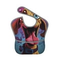 thumbnail image 1 of Hirioo Cartoon Big-Eyed Dog for Baby Waterproof Pocket Bib Adjustable Closed for Babies Toddlers with Large Pocket 6-24Months, 1 of 8