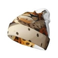 thumbnail image 1 of Hirioo Cartoon Cheetah With Attitude for Men's Knit Cuffed Beanie for Outdoor Activities Unisex, 1 of 6