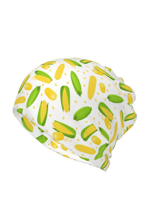 Cartoon Corn for Multifunction Beanie Hat for Men and Women Unisex for Winter Sports, Outdoor Activities, and Daily Wear