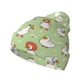 thumbnail image 1 of Hirioo Cartoon Duck for Men's Knit Cuffed Beanie for Outdoor Activities Unisex, 1 of 6