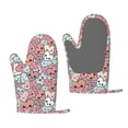 thumbnail image 1 of Hirioo Cartoon Hearts for Silicone Oven Mitts for BBQ, Baking, Cooking, Set of 2, Heat Resistant 260℃, Non-Slip Kitchen Essentials, 1 of 6