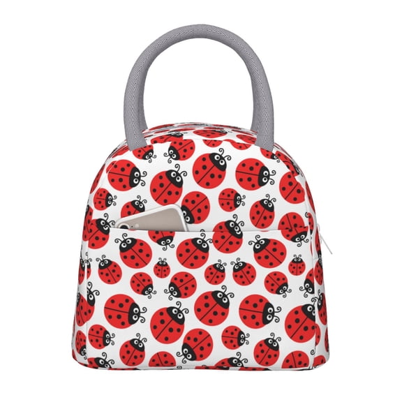 Hirioo Cartoon Ladybug for Eco-friendly Lunch Box,Leakproof Lunch Box for School, Work, Travel, and Picnics,Perfect for Meal Prep