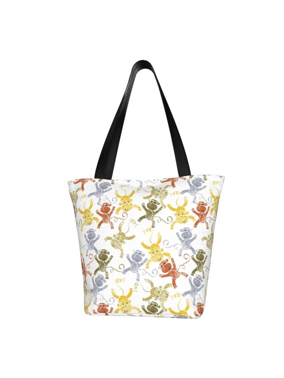 Cartoon Monkey for Women's Casual Shoulder Tote Bag Handbag For Women Work College Travel Business Shopping