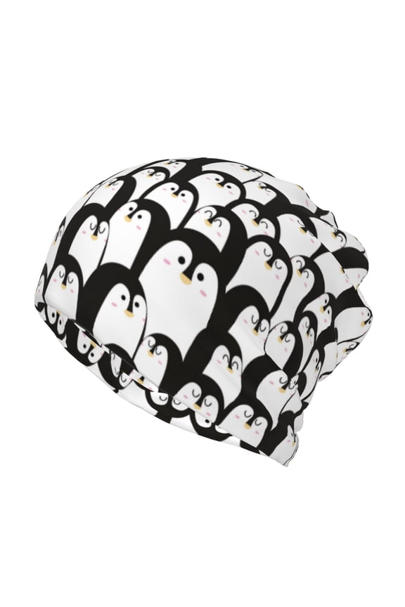Cartoon Penguin for Multifunction Beanie Hat for Men and Women Unisex for Winter Sports, Outdoor Activities, and Daily Wear