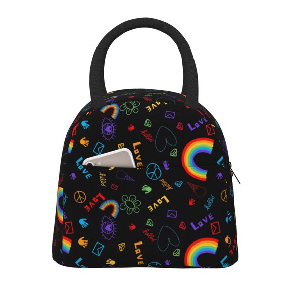 Hirioo Cartoon Pride Lgbt for Eco-friendly Lunch Box,Leakproof Lunch Box for School, Work, Travel, and Picnics,Perfect for Meal Prep
