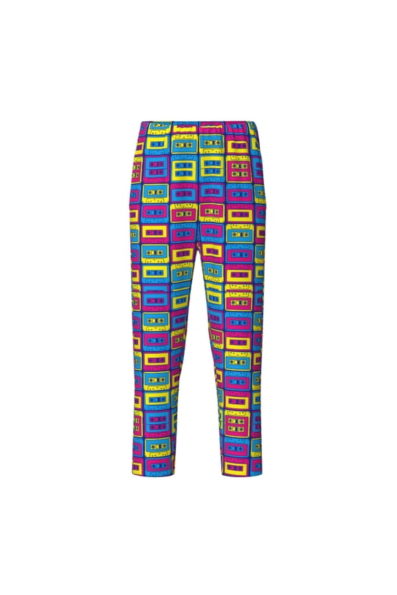Cassette Tapes for Teenagers' Pajama Pants Womens Lounge Pants with Pockets Pj Bottoms Pants for Men-XS(5-6)