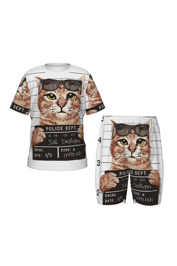 Cat Holding Mugshot Sign Hirioo-Small