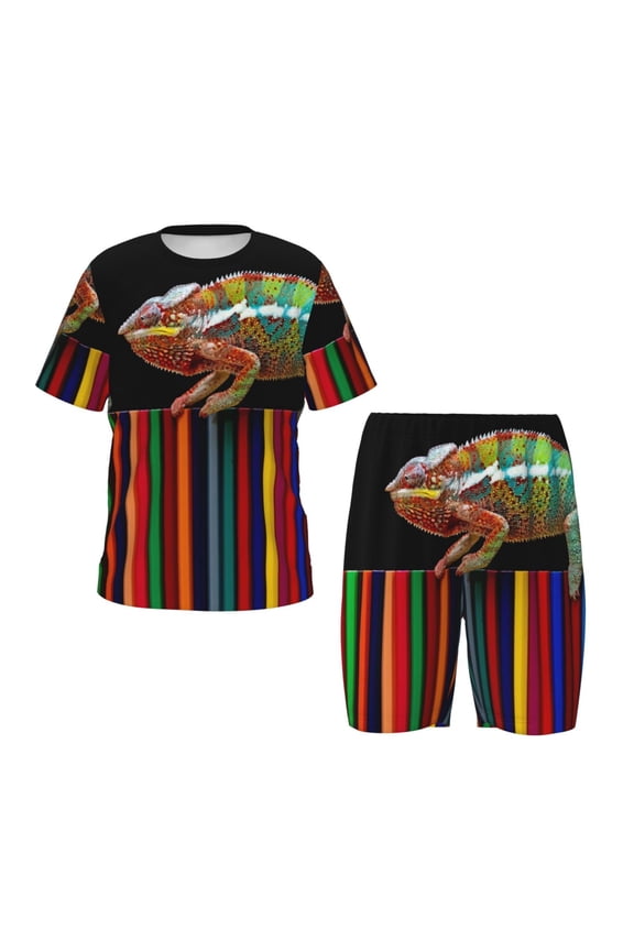 Chameleon Panther On Colored Pencils Hirioo-Large