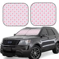thumbnail image 1 of Hirioo Checkerboard With Snowflake for 2PCS Windshield Sun Shade Foldable | Front Windshield Shade for Sun, Heat and UV Rays-Large, 1 of 6