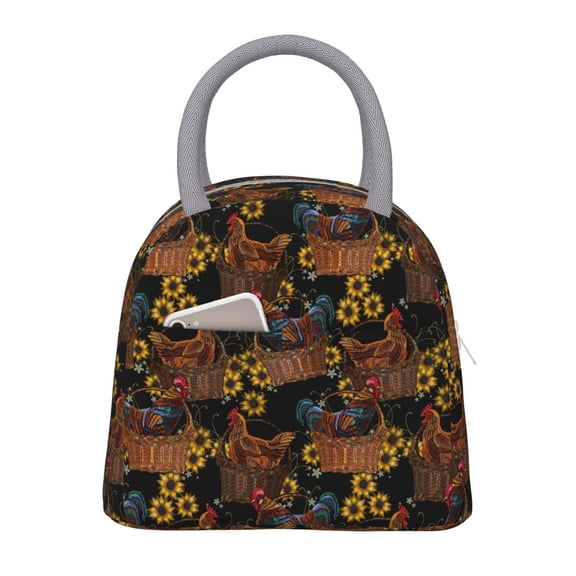 Hirioo Chicken Rooster for Eco-friendly Lunch Box,Leakproof Lunch Box for School, Work, Travel, and Picnics,Perfect for Meal Prep