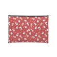 thumbnail image 1 of Hirioo Christmas Santa Cartoon Snowman A for Paper Reusable Cosmetic Bag Zipper Encouragement Travel Pouch Toiletry Bag for Women Girls, 1 of 7