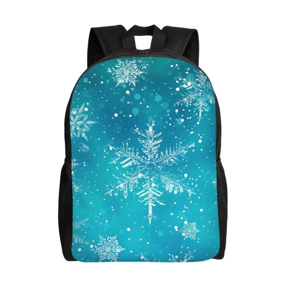 Hirioo Christmas Snow for Travel Backpack for Women Men, Lightweight and Durable,Gift for Weekender, College, Work,and Outdoor Activities
