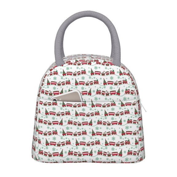 Hirioo Christmas Train for Eco-friendly Lunch Box,Leakproof Lunch Box for School, Work, Travel, and Picnics,Perfect for Meal Prep