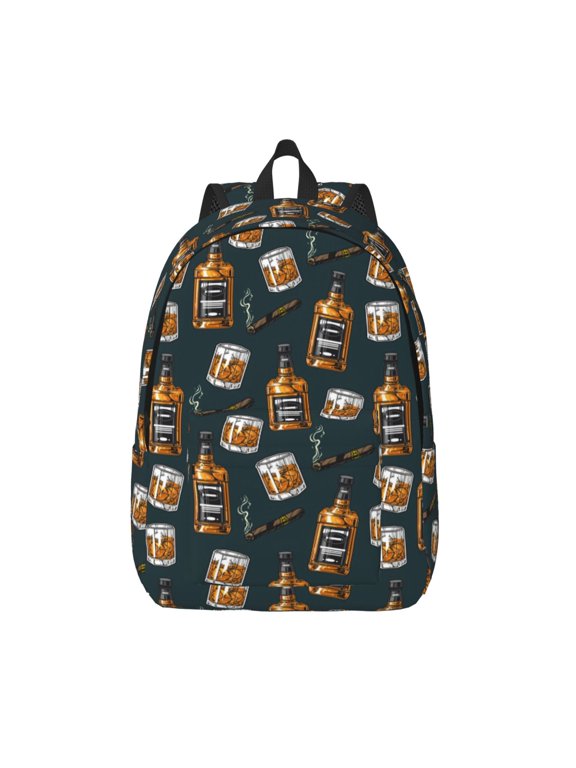 Cigar Canvas Backpack, Durable Travel Backpack with Multiple Compartments,Large Capacity, Backpack for School, Hiking, Work