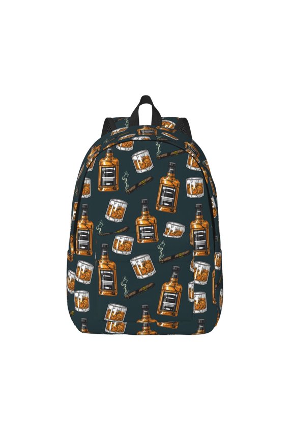 Cigar Canvas Backpack, Durable Travel Backpack with Multiple Compartments,Large Capacity, Backpack for School, Hiking, Work