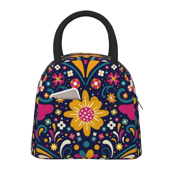 Hirioo Cinco De Mayo Floral for Eco-friendly Lunch Box,Leakproof Lunch Box for School, Work, Travel, and Picnics,Perfect for Meal Prep
