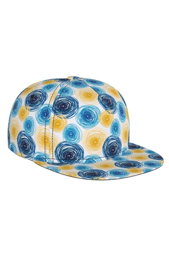 Circular for Baseball Cap Men Cap Flat Brim for Men Women Teens Adjustable Baseball Cap