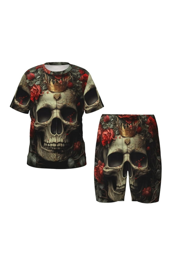 Classical Rose Crown Skull Hirioo-Small