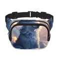 thumbnail image 1 of Hirioo Cloud Wolf for Double Layer Waist Bag Adjustable Fanny Pack For Travel Running Hiking, 1 of 9