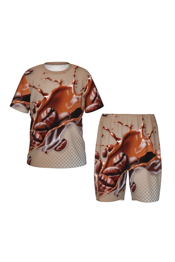 Coffee Beans Chocolate Splash Hirioo-Large