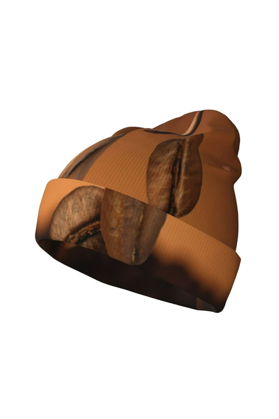 Coffee Beans for Men's Knit Cuffed Beanie for Outdoor Activities Unisex