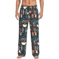 thumbnail image 1 of Hirioo Coffee Lover Print for Men's PJ Pajama Pants Sleep Pants Men's Home Trousers with Pockets,S-3XL-Small, 1 of 6