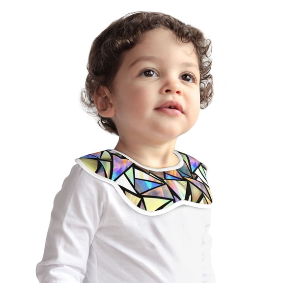 Hirioo Colored Glass for Baby Cotton Petal Bib Drool Bibs for Baby Boy Unisex