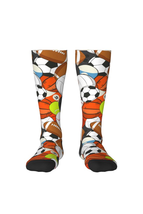 Colorful Balls for Adult Stockings Breathable Sock Non-Pilling,Contrasting Color Design