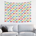 thumbnail image 1 of Hirioo Colorful Bus Print Tapestry Lightweight Fabric for Bedroom Aesthetic Home Wall Dorm Décor Living Room Decor 29x37 Inch, 1 of 8