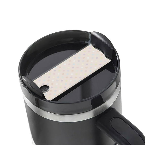 Hirioo Colorful Dots for Stanley Cup Lid Nameplate Personalized Acrylic Nameplate Tumbler Lid Topper(30oz , 40oz)