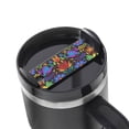 thumbnail image 1 of Hirioo Colorful Floral for Stanley Cup Lid Nameplate Personalized Acrylic Nameplate Tumbler Lid Topper(30oz , 40oz), 1 of 9
