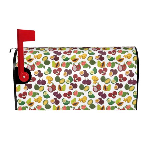 Hirioo Colorful Fruits for Magnetic, Waterproof Mailbox Cover,Perfect for Fall, Winter, Spring, and Summer Outdoor Decor-21x18 in