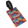 thumbnail image 1 of Hirioo Colorful Hawaii Palms for Luggage ID Tag with Adjustable Strap Travel Baggage Bag Tags Suitcase Identify Labels for Women Men, 1 of 7