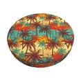 thumbnail image 1 of Hirioo Colorful Hawaii Palms for Round Bar Stool Seat Covers Washable Stool Cushion Slipcover Elastic Bar Chair Covers for 12-14 Inch Chair-14 inch, 1 of 7