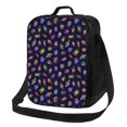 thumbnail image 1 of Hirioo Colorful Insects for Insulated Lunch Bag with Adjustable Shoulder Strap for Work, School, Travel and Picnics, Leakproof and Eco-Friendly, 1 of 8