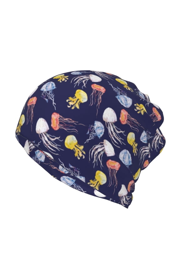 Colorful Jellyfish for Multifunction Beanie Hat for Men and Women Unisex for Winter Sports, Outdoor Activities, and Daily Wear