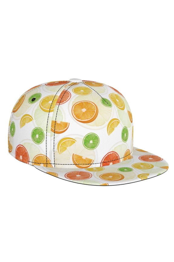 Colorful Lemons for Baseball Cap Men Cap Flat Brim for Men Women Teens Adjustable Baseball Cap