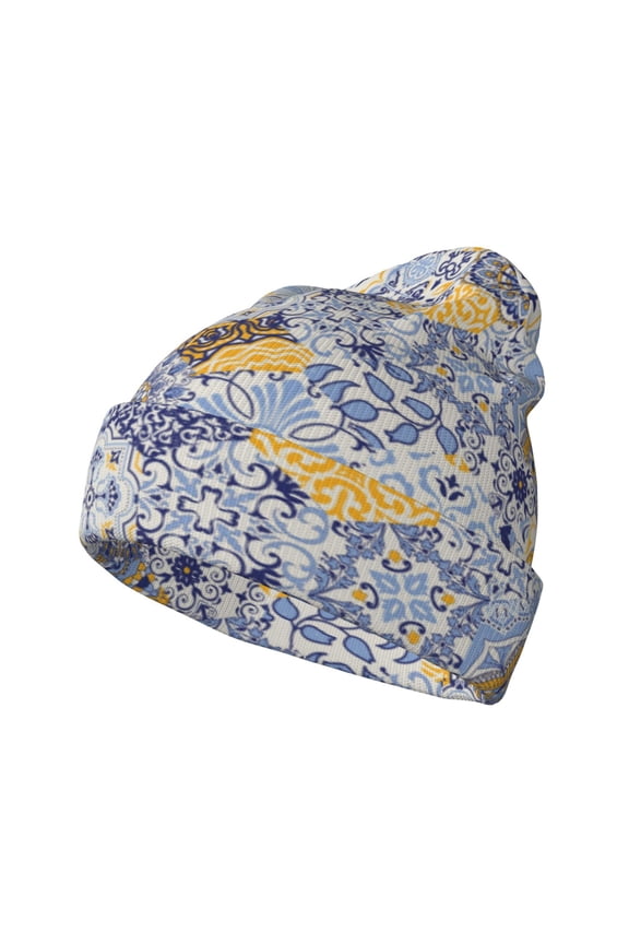 Colorful Mandalas for Men's Knit Cuffed Beanie for Outdoor Activities Unisex