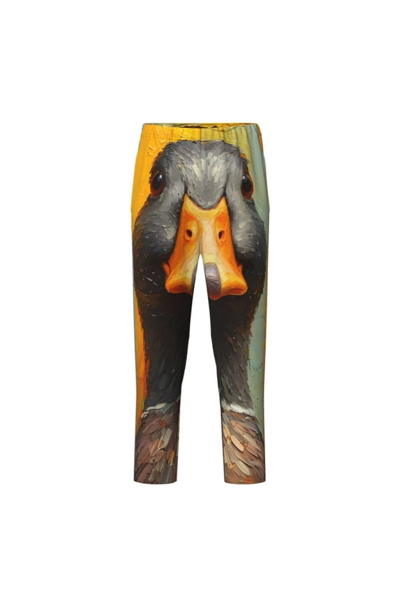 Colorful Painted Duck for Teenagers' Pajama Pants Womens Lounge Pants with Pockets Pj Bottoms Pants for Men-Small