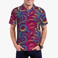 thumbnail image 1 of Hirioo Colorful Snake for Men’s Polo Shirts Quick Dry Short Sleeve Golf T Shirt Performance Moisture Wicking Casual Workout,Sizes S-4XL-Medium, 1 of 6