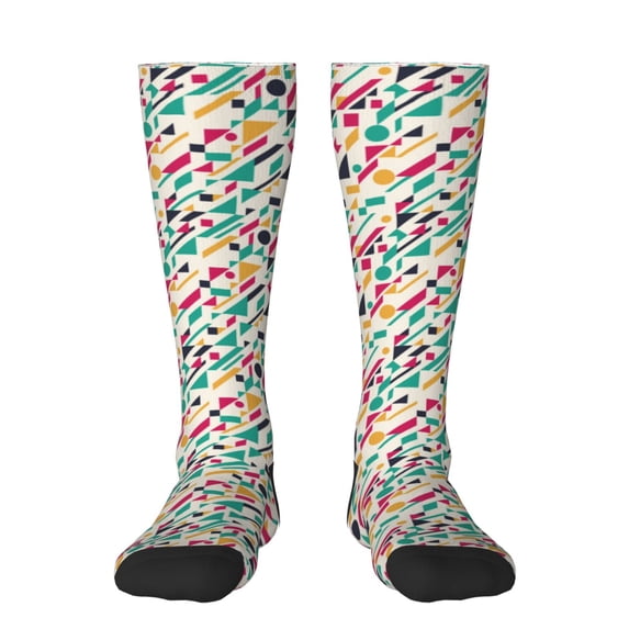 Hirioo Colorful Spots for Adult Stockings Breathable Sock Non-Pilling,Contrasting Color Design