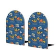 thumbnail image 1 of Hirioo Construction Vehicles for Bookends Decorative Bookends for Shelves for Home or Office, Non-Slip Base, 1 of 8