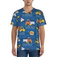 thumbnail image 1 of Hirioo Construction Vehicles for Men's Baseball T-shirt Shirts Short Sleeve Casual Summer Button Stretch T Shirts,Size S-4XL-XX-Large, 1 of 7